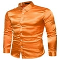thumbnail image 2 of Stylish Men‘s Solid Color Business Shirts with Turn-Down Collar for Office, 2 of 4