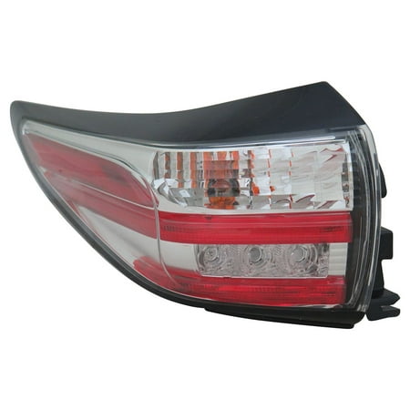 TYC Tail Light 11-6772-00-9 Rear Left Driver Outer LH CAPA for NISSAN MURANO