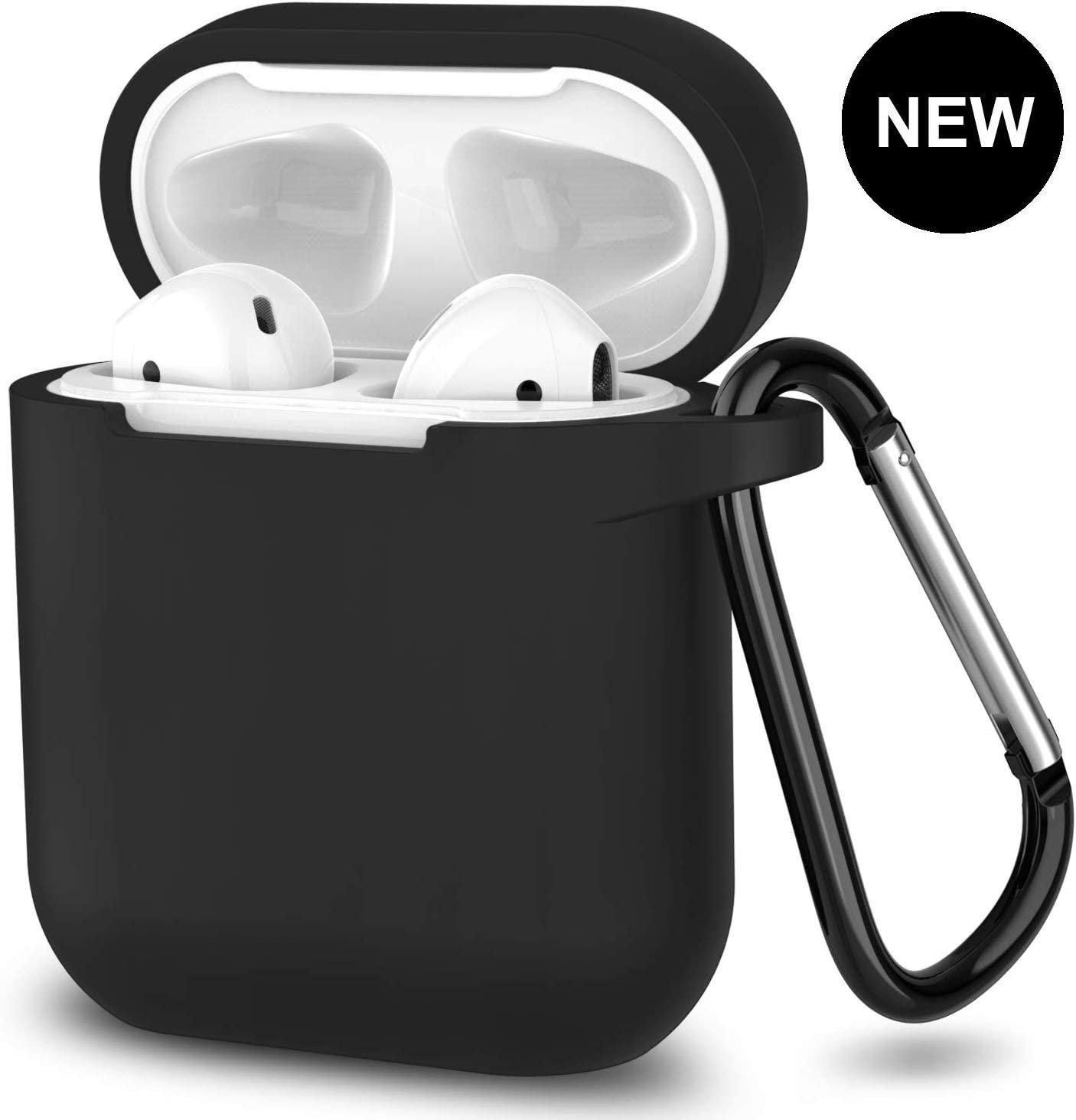 Newest Compatiable with AirPods Case,360°Protective Silicone AirPods