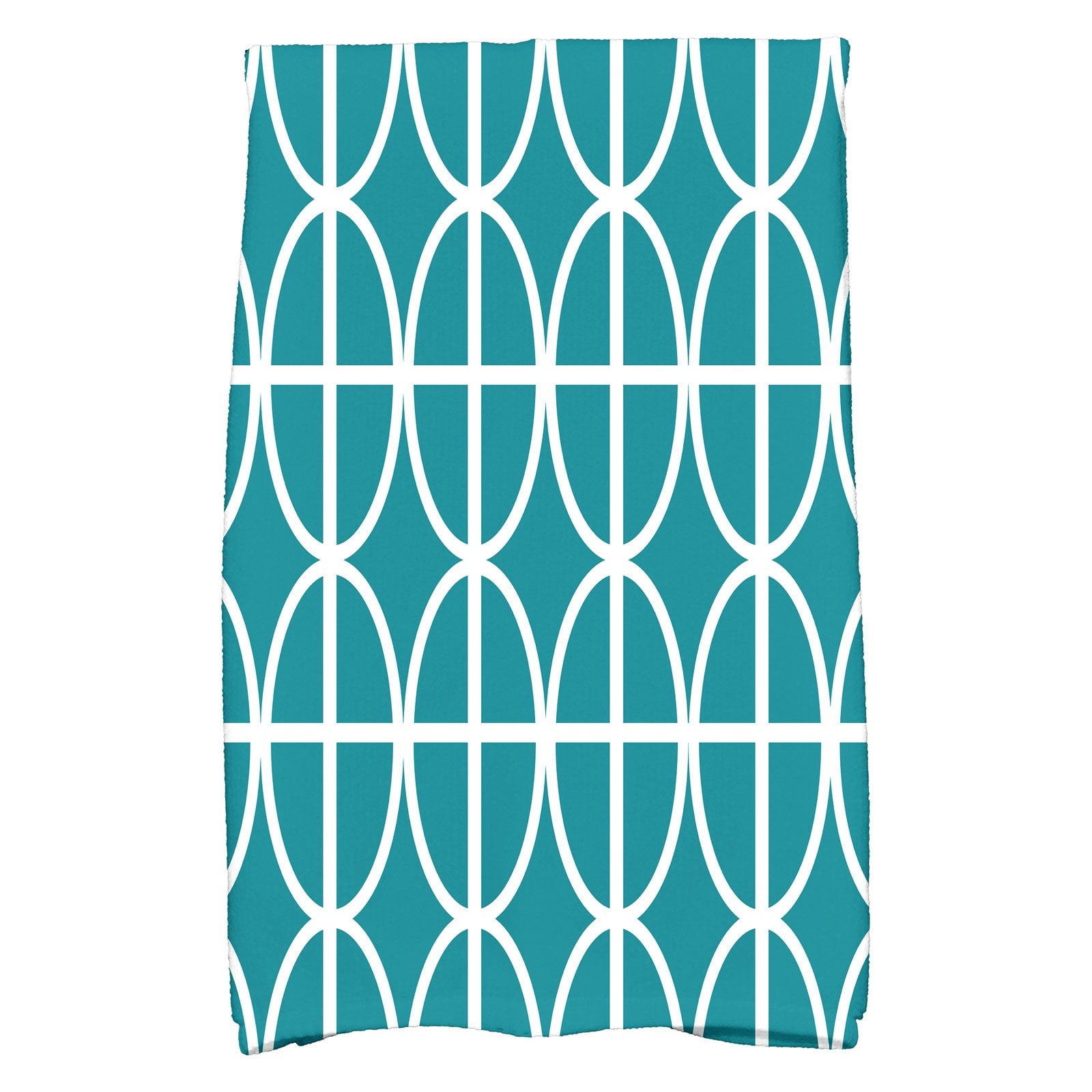 Blue E by design Beach Tile Geometric Print Hand Towel 16 x 25 Blue E by design Beach Tile Geometric Print Hand Towel 16 x 25