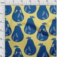 thumbnail image 3 of oneOone Cotton Poplin Blue Fabric Fruits Fabric For Sewing Printed Craft Fabric By The Yard 42 Inch Wide, 3 of 6