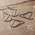 thumbnail image 4 of Paper Clip 100 Pieces Water Drop Shape Bookmark Metal Golden for Book, Memo, Paper, Poster, Photo（silver）, 4 of 5
