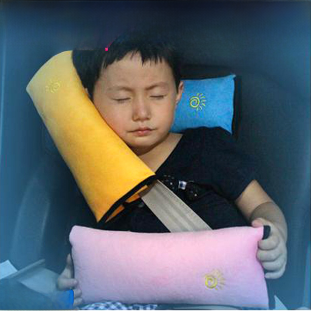 Funda de cinturón de seguridad para coche para niños, almohada de gamuza para dormir para bebés, funda protectora para el hombro del cinturón de seguridad para bebés