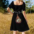thumbnail image 3 of Divertido Eat My Delicious Vegetales Tagine vestido de manga corta vestido de noche de mujer vestido de verano mujer 2025, 3 of 6