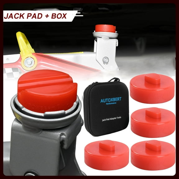 AUTOXBERT 4 Jack Pad Strong PE Jacking Adapter Storage Box Set For Porsche 911 993 Cayman
