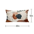 thumbnail image 4 of SUMAX1989 Boho Mid Century Throw Pillow Covers 12x20 inch Set of 4 Linen Abstract Simple Pillowcase -Boho 2, 4 of 12