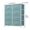 thumbnail image 7 of Dextrus Fabric Dresser for Bedroom, Tall Storage Dresser with 8 Drawers for Adult, Green, 7 of 7