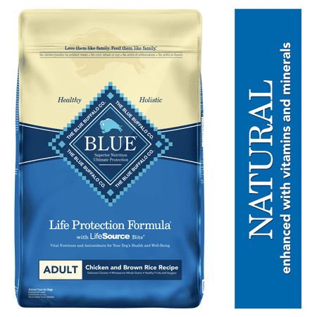 Blue Buffalo Life Protection Formula Natural Adult Dry Dog Food, Chicken and Brown Rice,