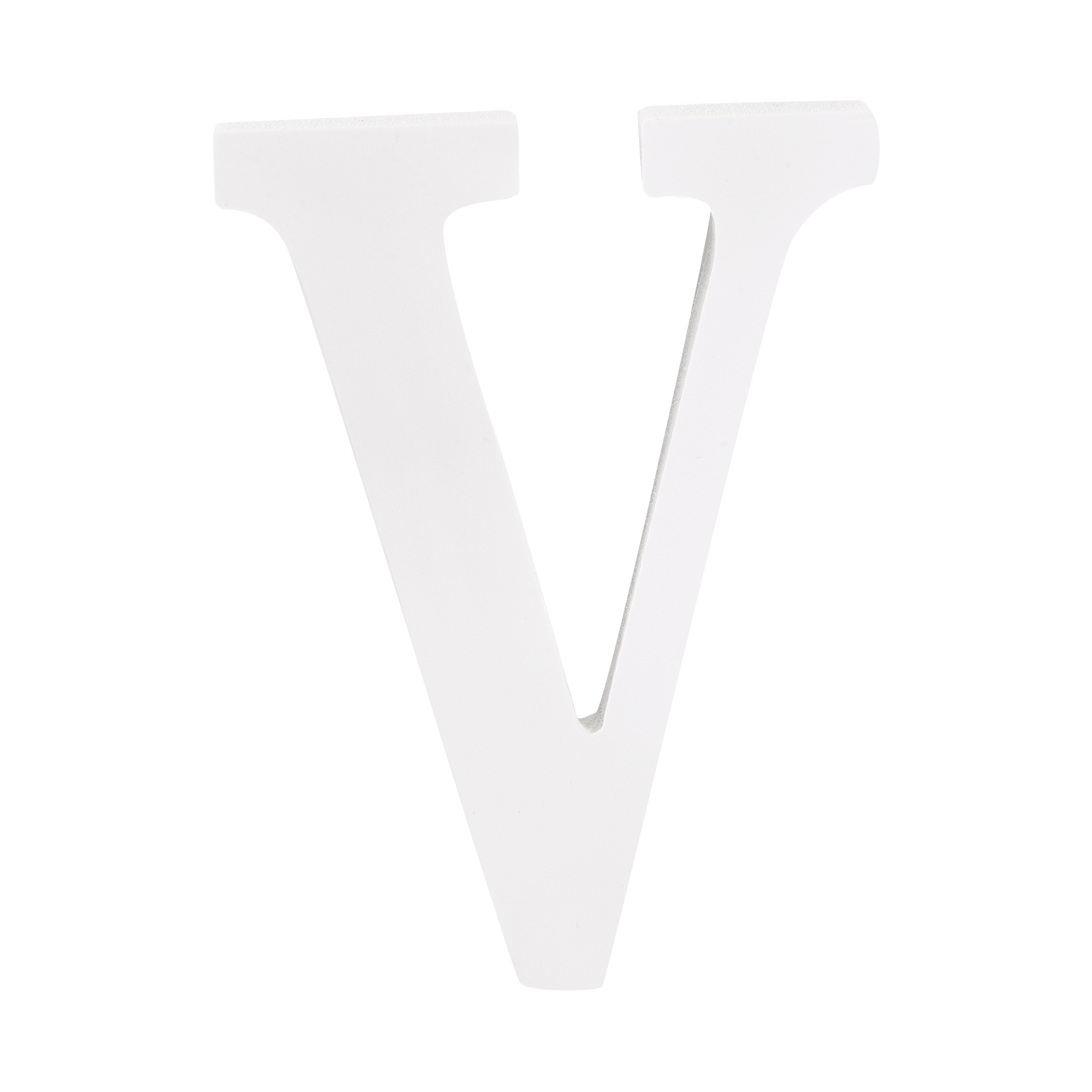 White Wood Letters 6 Inch, Wood Letters for DIY Party Projects (V