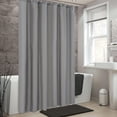 thumbnail image 3 of Gray Extra Long Waterproof Shower Curtain Liner 71x79 Inches, 3 of 8
