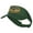 Green, variant on Oak Leaf Captain Military Patched Sun Visor - White OSFM