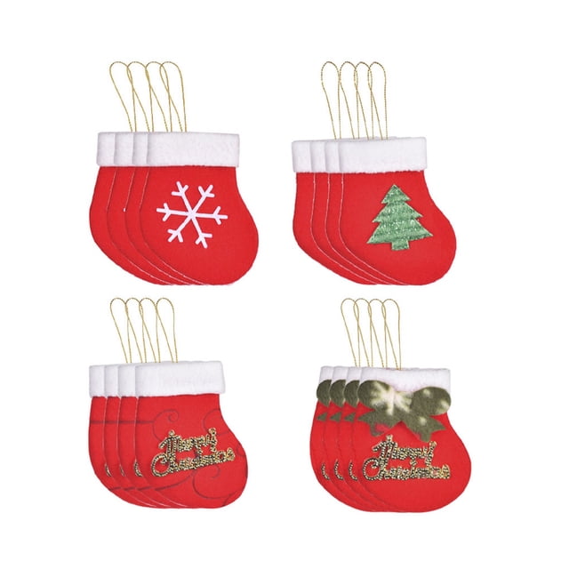 Injueey 16 uds. Soporte de regalo, colgador de puerta de calcetín de caramelo, bolsa de regalo, diseño bonito, atractivos patrones múltiples, Kits de decoración para fiestas Injueey HA069464-00