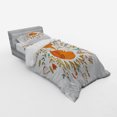 thumbnail image 2 of Ambesonne Cartoon Bedding Set 3 Pcs, Fox Flowers, Twin XL, Dark Orange White, 2 of 2