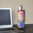 thumbnail image 5 of 20 Oz Pioneer Flower Coffee Tumbler Double Wall Insulated Stainless Steel Water Bottle | Metal Reusable Thermoses Flask with Cup Cap | Leak & Sweat Proof with Anti-Dust Lid, 5 of 7