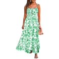thumbnail image 1 of WILLBEST Robes Chambray pour Femmes 2024 Robe Longue Maxi à Bretelles Spaghetti Tenue de Plage pour Col Décontracté, 1 of 7