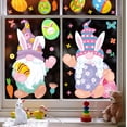 thumbnail image 4 of HuiXinOu Easter Bunny Egg Static Stickers, Cute Design, 9 Pcs Set, Perfect for Living Room, Kitchen Windows, Glass Doors and Easter Holiday Decor, 4 of 6