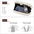 thumbnail image 4 of Sacs à Main de Soirée pour Femmes, Pochette à Perles, Sac Perlé, Pochette de Mariée, Sac de Mariage, 4 of 8