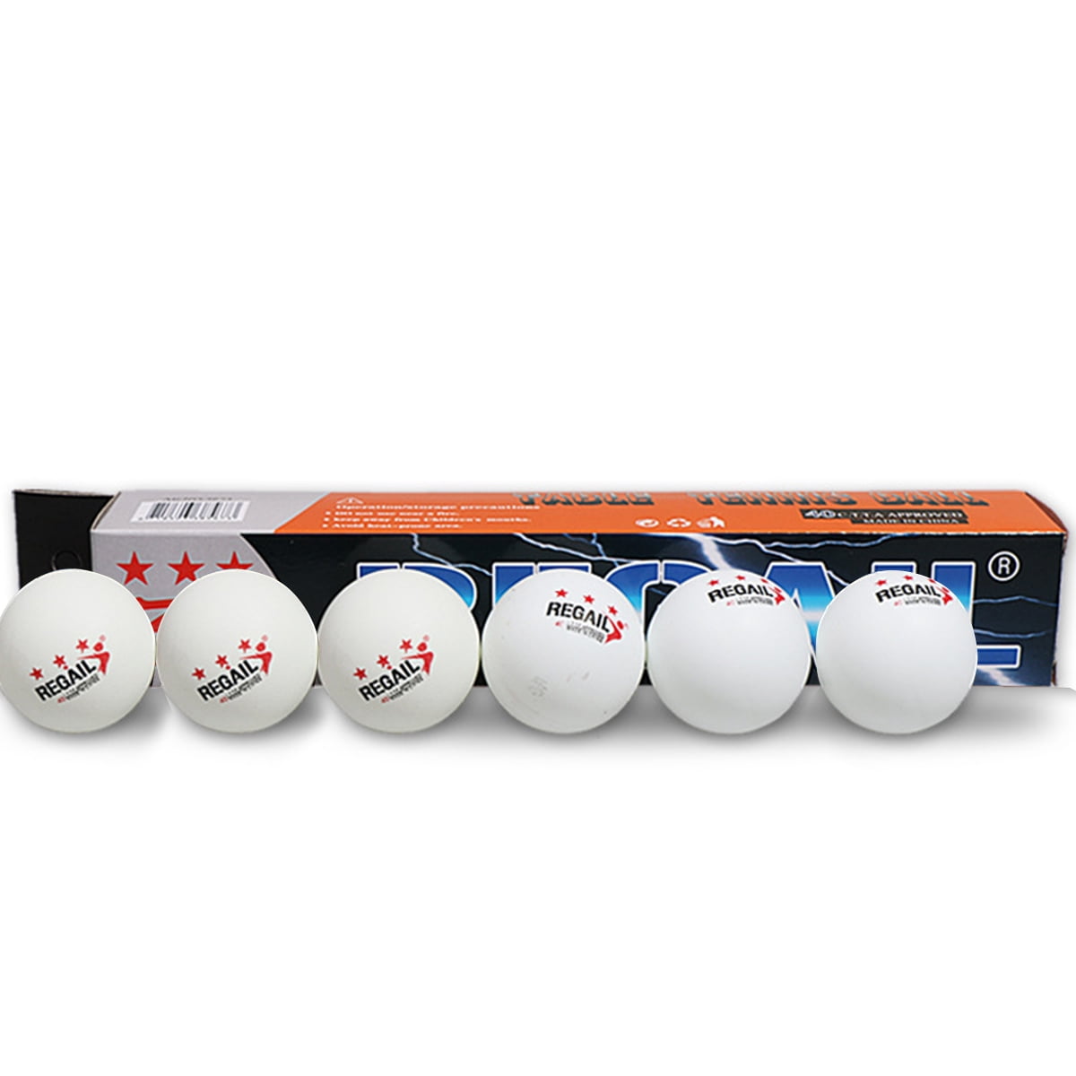 iFCOW 6pcs Table Tennis Ball Replacement Ping Pong Balls for Competition Training 40mm 