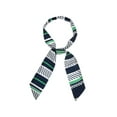 thumbnail image 4 of INSPIRAR CHIC Bufandas Elegantes de Doble Cara para Mujeres, Puntas Delgadas, Color Azul Marino, 4 of 5