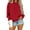 4# Red, variant on Cyglowse 2026 Fashion Women's Turtleneck Pullover Oversized Long Sleeve Sweatshirt Soft Warm Jumper Style Top Navy 2XL
