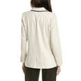 thumbnail image 2 of Vince Camuto womens  Oversized Linen-Blend Blazer, M, White, 2 of 3
