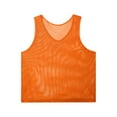 thumbnail image 6 of MSemis Men's Mesh Tank Tops Fishnet See Through Breathable Athletic Sportswear Orange L, 6 of 7