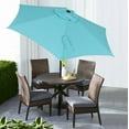 thumbnail image 6 of Mainstays Outdoor 7.5' Aqua Round Market Patio Umbrella, Push-up, 3-Angle Tilt, 6 of 6