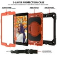 thumbnail image 3 of iPad 9th 8th 7th Generation Cases with Screen Protector, iPad 10.2" 2021/2020/2019 Case, Allytech Heavy Duty Shockproof Protective Covers with 360 Rotate Stand /Hand Strap/ Should Belt /Pencil Holder, 3 of 5