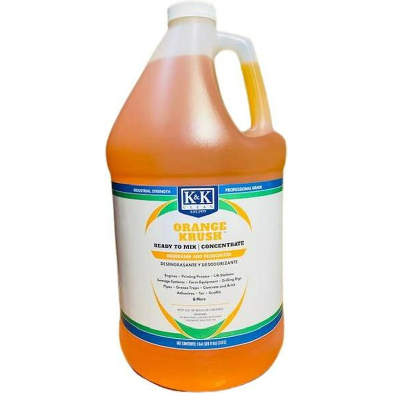 Orange Krush | RTM - Concentrated Degreaser 4 Units per Case (Gallon bottle) Ready to Mix