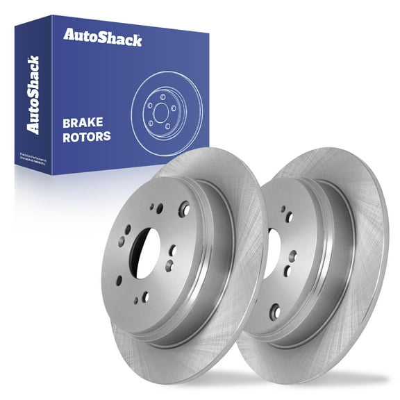 AutoShack Rear Solid Brake Rotors 2-PC Set Replacement for 2005-2016 Honda CR-V 2007-2018 Acura RDX 11.99" (304.6 mm)