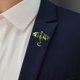 thumbnail image 1 of Hombres Broche Pin Joyería de Moda Rhinestone Regalo de Cumpleaños Vintage Punk Animal Colgante Encantos Insignia Pin para Mochila Bufanda Trajes de R Verde Salvador Broche, 1 of 10