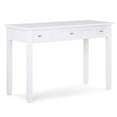 thumbnail image 1 of Pemberly Row Wood Transitional 48" Writing Office Desk in White, 1 of 7