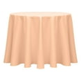 thumbnail image 1 of Ultimate Textile (3 Pack) Poly-cotton Twill 96-Inch Round Tablecloth - for Restaurant and Catering, Hotel or Home Dining use, Peach, 1 of 3