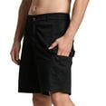thumbnail image 2 of Zusmen Men's Classic-Fit Cargo Short Outdoor Men Relaxed Fit Wyoming Cargo Shorts with Expandable Waistband Black34, 2 of 5