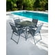 thumbnail image 5 of Comedor para Jardín Ilios Innova 4 Sillas y Mesa Color Gris, 5 of 9