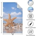 thumbnail image 3 of Playful Starfish Beach Tea Towels Set of 6 Blue Sky Kitchen Dish Cloth with Hanging Loop, 18"x28"Lint-Free Absorbent Towel for Kitchen Drying Wiping and Cleaning, 3 of 5