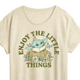 thumbnail image 3 of Star Wars - The Mandalorian Enjoy The Little Things  - Wo Men's Short Sleeve Graphic T-Shirt, 3 of 5