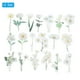 thumbnail image 3 of Pegatinas de vinilo de flores margaritas blancas transparentes de Uxcell, calcomanías de flores claras de PET, paquete de 80 hojas, 3 of 6