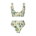 thumbnail image 6 of Rocae Hawaiian Style for Bikini Set for Women Two Piece Sexy High Swimsuits Split Crossover Bikini Small, 6 of 9