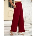 thumbnail image 6 of FreshPretty Women High Waisted Wide Leg Pants Fall Business Casual Work Dress Pants Loose Office Palazzo Trousers Pockets, 6 of 9