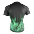 thumbnail image 4 of joogoo Green Flames Men's Cycling Jerseys Mountain Bike Short Sleeve Tops 2XL, 4 of 7
