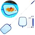 thumbnail image 1 of Surface Landing Net, Leaf Skimmer With 1.2m Detachable Handle Fine Mesh Net Swimming Pool Cleaning Kit For Swimming Pool, Ponds, Fountain (blue), 1 of 5
