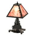 thumbnail image 2 of Meyda Tiffany 202240 Buffalo 15" Tall Buffet Table Lamp - Black, 2 of 4