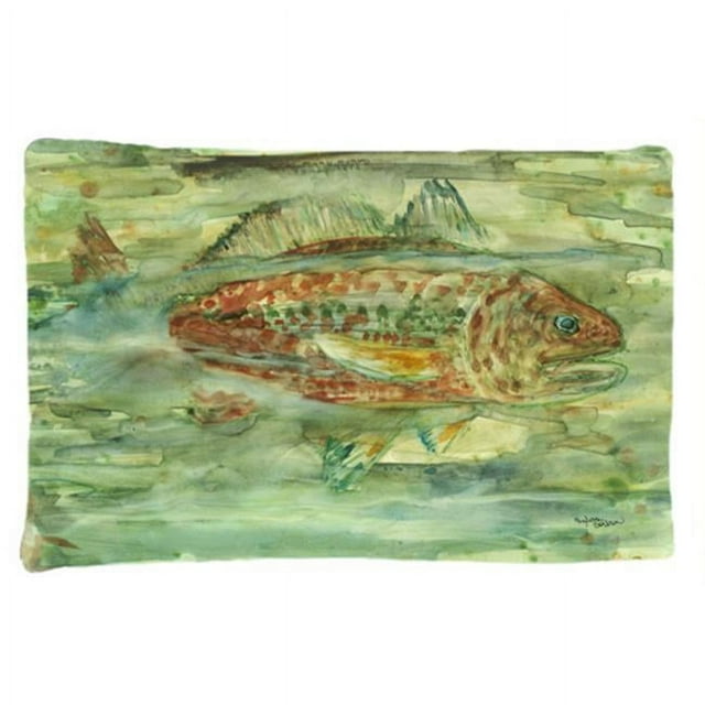 Carolines Treasures 8960PILLOWCASE Taie d'Oreiller Standard en Tissu de Poisson Rouge Abstrait