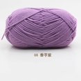 thumbnail image 1 of Xiao Hua Hilo para ganchillo, 2 rollos, hilo de algodón para tejer a ganchillo, ideal para bufandas, suéteres, guantes, perfecto para proyectos de manualidades y regalos, color morado., 1 of 3