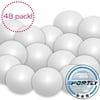 Beer Pong Balls, 48 pack, 38mm, Great for Table Tennis & Ping Pong Tournaments, Carnival Games, Parties, By SportlyÂ®