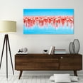 thumbnail image 4 of Empire Art Direct Flamingo Flock Frameless Free Floating Tempered Glass Panel Graphic Wall Art, 24" x 48" x 0.2", Ready to Hang, 4 of 9