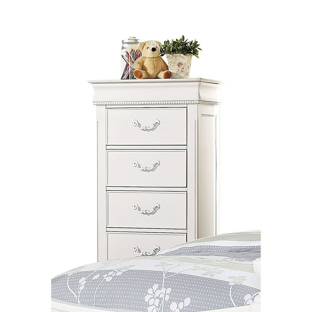 Acme Furniture Classique White Lingerie Chest With Five Drawers 4849