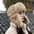 thumbnail image 4 of Aellinatey Winter Earflap Hat for Teens Keep Warm Protecting Ear Hat Windproof Outdoor, 4 of 17