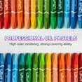 thumbnail image 3 of Uxcell Water Blue Oil Pastels, 12Pcs Soft Oil Crayons Vibrant Creamy Pastels Stick Art Supplies for Painting Drawing, 3 of 7